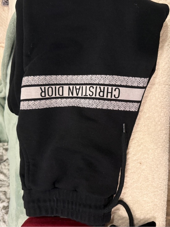 Dior Other - Dior Black Man Sweatpants with Logo Tape